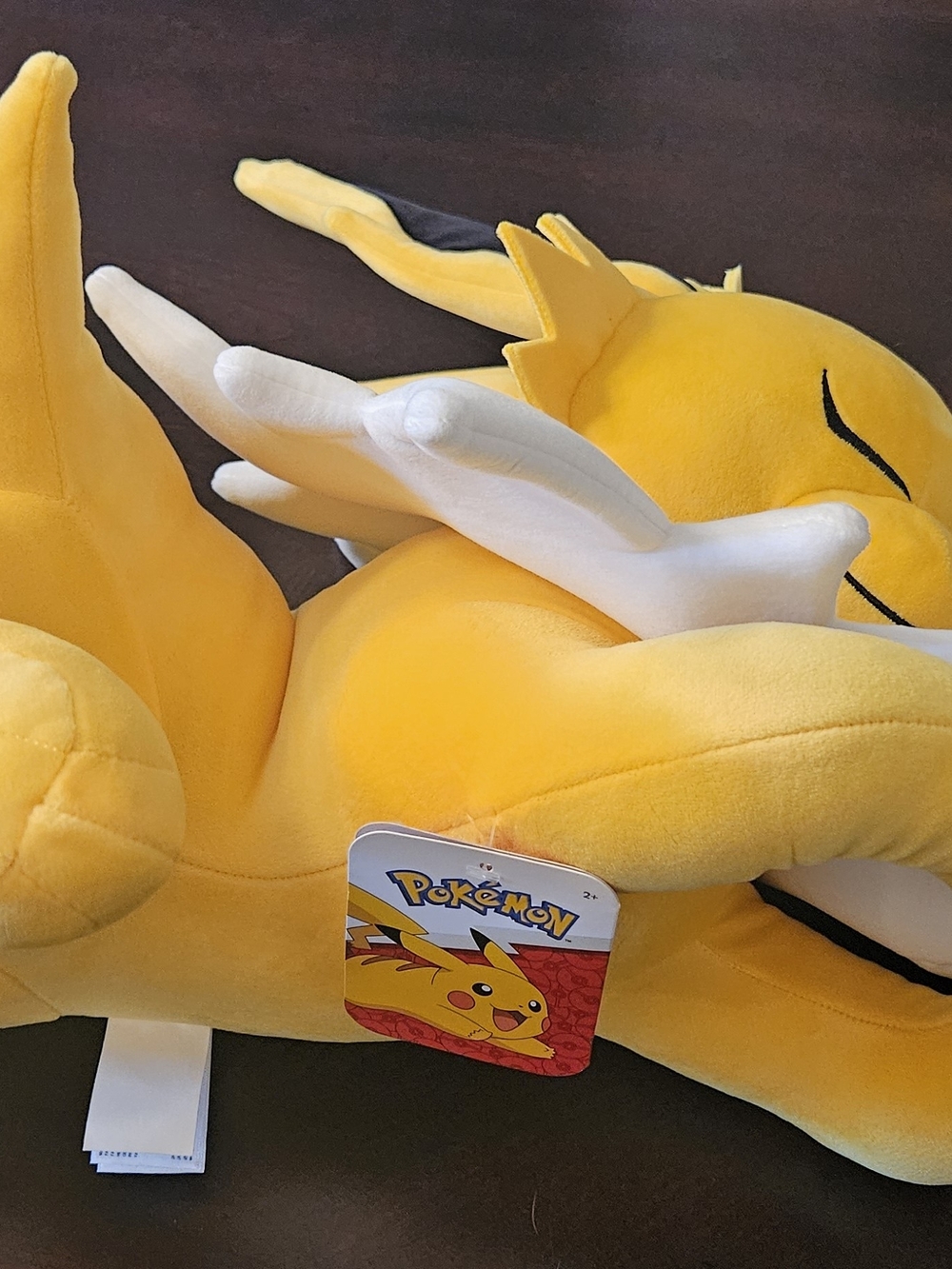 Pokemon Bright Yellow & White Jolteon Plush 18" - Picture 3 of 6